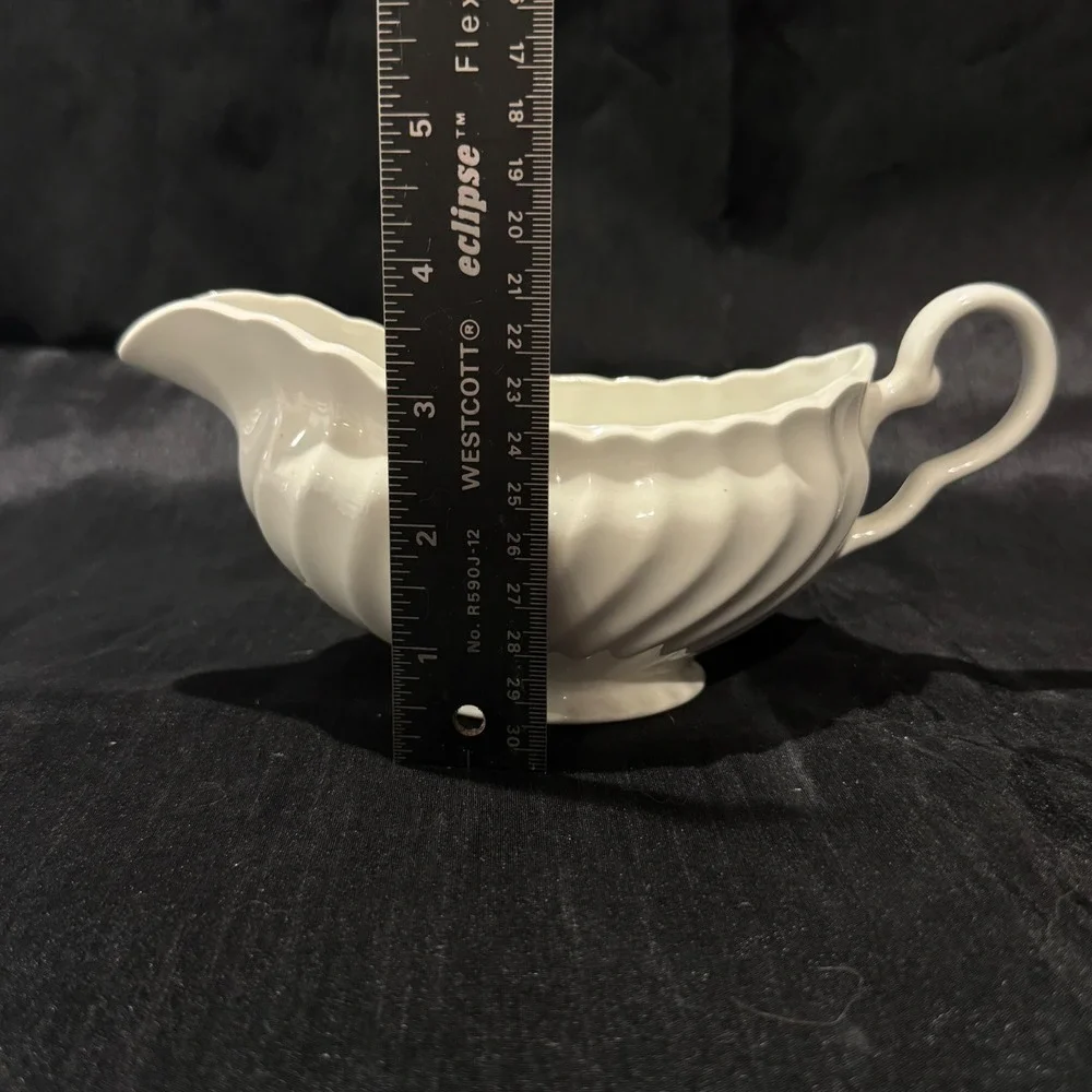 Vintage Johnson Brothers Regency Gravy Boat White Ironstone Made in England